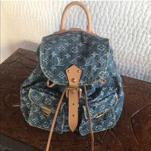 Louis Vuitton denim Sac A Dos backpack